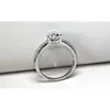 女性婚約プラチナ950ジュエリーセミマウントのための2ct舗装ハートの形の見事なダイヤモンドのリング
