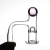 Banger sottovuoto Terp completamente saldato da 20 mm Fumo con bordo smussato e tubo passante Alta qualità per acqua dab rig Pipe Bong Narghilè