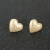 Gold Love Heart Pendant Earrings Simple Fashion Personalized Earring For Women Jewelry Accessories 2021 Stud