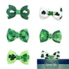 50pcs St Patrick039S Day Pet Dog Puppy Cat Hair Clips Yorkshire Bows alloy clip clip accessories Apparel2059758