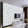 Wallpapers Modern Minimalist Relief Geometric Triangle Art TV Background Wall 3d Murals Wallpaper For Living Room