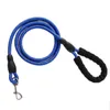 1,5 m/2m/3m Terylene reflekterande Hållbar hund Leashes Training Running Medium Stora hundar Krage Labrador Rottweiler Lead Rope Soft Padded Handtag JY0546