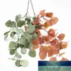 장식 꽃 화환 자로운 인공 가을 유칼립투스 돈 잎 나뭇 가지 홈 장식 웨딩 시뮬레이션 꽃다발 액세서리 디