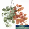 Decorative Flowers & Wreaths JAROWN Artificial Autumn Eucalyptus Money Leaf Tree Branch Home Decor Wedding Simulation Bouquet Accessories DI