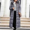 Style Trendy Coat Women Winter Jacket Bomull Polded Warm Maxi Puffer Damer Lång s Parka Femme 210913