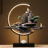 Waterfall Backflow Incense Burner Buddha Electric Large Metal Zen Incense Burner Rockery Church Incensario Home Decor DG50IB