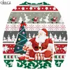 Cloocl 크리스마스 패션 남자 스웨트 호 Dabbing 산타 클로스 3D 인쇄 긴 소매 겉옷 Unisex Streetwear Tops 211217