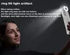 Shockproof Flashing selfie led fill flip ring light cellphone cases for iphone 12