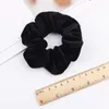 40 Colors Velvet Hair Scrunchies Elastic Hairband Solid Color Women Girls Headwear Ponytail Holder Hairs Accessories 50pcs