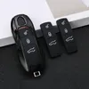 Auto Remote Klucz Przyciski Klawisze Klawisze FOB Centre Gumowe Ochraniacze Keyless Wpis Przycisk Kurtka Skóry Dla Cayenne Manca Car Control Akcesoria