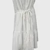 Women Sexy Spaghetti Strap Deep V-Neck Sleeveless Dress Summer White Lace Up High Waist Ladies Beach A-Line Mini Dresses 210416