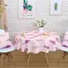 Tovaglia Panno orgoglioso Rosa impermeabile Stampato Tablecloth Copertura rotonda Tè Tè Rural Rettangolare Decorazione domestica