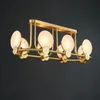 ウォールランプ銅LEDランプラウンドナチュラルマーブルフォーベッドサイドダイニングルームSconces Gold Brass E14雰囲気照明