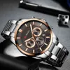 Curren Top-Marke Luxus Männer Watch Quarz Mode Herren Uhren Wasserdichte Sport Armbanduhr Chronograph Uhr Relogio Masculino 210517