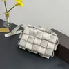 Дизайнер бренд женский плечевой сумки мода Casset Classic Beancurd Bags Toping Caffice Luxury Woven Element Element Calf Simbag размер