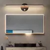 Wall Lamps Nordic LED Indoor 8W White/Black Lights For Home Bedroom Bedside Mirror Front With Swith Sconce AC110V/220V