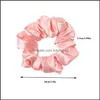 Pony Tails Jewelry JewelrySmooth Satin Scrunchies Solid Color Elastic Ties Band för Women Girls Hair Aessory Luxury Silk Ponytail Holder