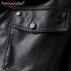 Aelegantmis Fashion Designer Women Faux Leather Jacket PU Motorcycle Biker Coat Loose Streetwear Autumn Punk Outerwear 210607