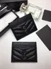 Nieuwe tassen heren kaarthouder kaart pakket portemonnee Frankrijk vrouwen paren canvas bruin geruite zwarte plaid canvas lederen originele doos