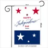 Newusa Independence Day Pongee Garden Flag 30 * 45cm Happy 4th July Outdoor Garden Hanging Flag Gnomes Design Garden Banner CG001