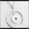 Pendentifs Colliers Pendentifs Jewelryest Bouton Bijoux Collier Ne202 Fit 18Mm 20Mm Snaps Ginger Snap Buttons NecklaceP Drop Delivery 202