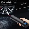 Велосипедные насосы Lixada Tire Inflator Аккумуляторный портативный компрессор Цифровой автомобильный насос 12V 150PSI Перезаряжаемый воздух