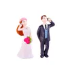 Telephone Couple Figurines Miniatures Novelty Items Fairy Garden Ornament Home Wedding Decoration Terrariums Resin Crafts Toy