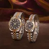 2813 Hareketi Erkek Otomatik Altın İzle Elbise Tam Paslanmaz Çelik Safir Su Geçirmez Aydınlık Çiftler Stil Klasik Saatı Womens Saatler Montre de Luxe