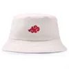 Rimiut Red Cloud Anime Cartoon ricamo cappello a secchiello in cotone personalizzato uomo donna protezione solare cappelli da pesca berretti estivi Y220301