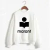 Плюс бархатный супер даденский капюшон женский весенний свитер Marant Spring и осень -свободный пулор для Men277a