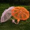 Parasols Bridal Lace Smbrella الأنيقة الزفاف Parasol Craft لعرض الحفلة زخرفة الدعائم المظلة الرقص