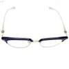 Top Design Mężczyźni Brwi Pure-Titanium Okulary Ramka 51-21-145 Klasyczny Lekki Retro-Vintage Plano Myopia Eyewear do recepty Fullsset Box Slunt