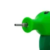 DHL Pea Shooter Tuyau en silicone Deux-en-un Cuillère à fumer Pipes à herbes de tabac Collecteur de nectar avec clou en titane Dab Rig Accessoires de fumée