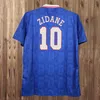 1983 1998 Zidane Henry Mens Retro Soccer Jerseys Långärmad djorkaeff Vieira 1971 till 2018 Griezmann Home Away Football Shirt Kort ärmuniformer