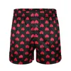 Herren-Nachtwäsche für Herren, Sissy Love Heart Polka Dot Print, klassische weiche Boxershorts, Schlafhose, leicht, locker, Sport, Lounge278s