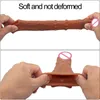 Massage manlig dildo leksaksfördröjning utlösning återanvändbar penishylsa förstoring kuk förlängare sexiga leksaker för män par förstärkare penisring