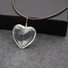 Pendant Necklaces Coxeer 1pc Romantic Dandelion Decor Necklace Creative Heart Shape Jewelry Accessories Party Dress Up