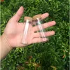 透明ガラスボトルコルクカバーテストチューブジャーのテストチューブジャー環境にやさしい50ピース送料無料Jars
