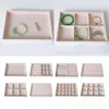 Portable Jewelry Ring Display Organizer Case Tray Holder Necklace Earrings Bangle Storage Box Showcase Jewelry Stand Holder