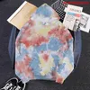 Tie Färg Hoodies Oversized Sweatshirt Kpop Kläder Harajuku Sweatshirts Streetwear Women Tops Långärmad Gorgeous Tiedye Hoody Mäns