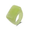 Colourful Transparent Resin Acrylic Band Ring New Vintage Geometric Wide Chunky Index Finger Rings for Women Mixed Bulk Jewelry