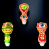 2024 NEW 5 inch Monster Glass Smoking Pipe Glow in the dark Unique Tobacco Pipes Cool Handmade Collectibles Smoke Bowl Hand Blown Evil Gift