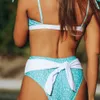 Cikini 2021 Nya kvinnors mode sexig tryckt baddräkt liten färsk delad baddräktstrand push up brasilian bikini y0820