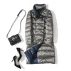 Qiaoduo Piumino d'anatra Donna Inverno Cappotto lungo scozzese bifacciale lungo spesso Donna Plus Size Parka caldo per abiti sottili 211013