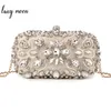 Clutch bag Wedding Women's Party Purse and Handbag Pearl Luxury Designer Apricot Wallet bolsa