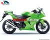 Groene 250R Stroomlijnkappen Voor Kawasaki Kuipdelen EX250 EX 250 2011 2012 Motorcycle Kuip Kit 2008 2009 2010 (Injectie Molding)