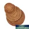 Handmade Round Natural Rattan Pad Coasters Table Placemats Bowl Mats Padding Insulation Kitchen Accessories Home Decorat