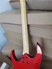 Factory Custom Red Body elektrische gitaar, palissander toets, zwarte hardware, bladinlay, leveren op maat gemaakte services