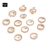 S2549 Gioielli di moda Vintage Knuckle Ring Set Oro geometrico Evil Eye Knot Leaf Anelli Set 13 pezzi / set