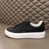 2022 highqualitymen fashion leather sneakers daily casual shoes embroidered pattern ki01